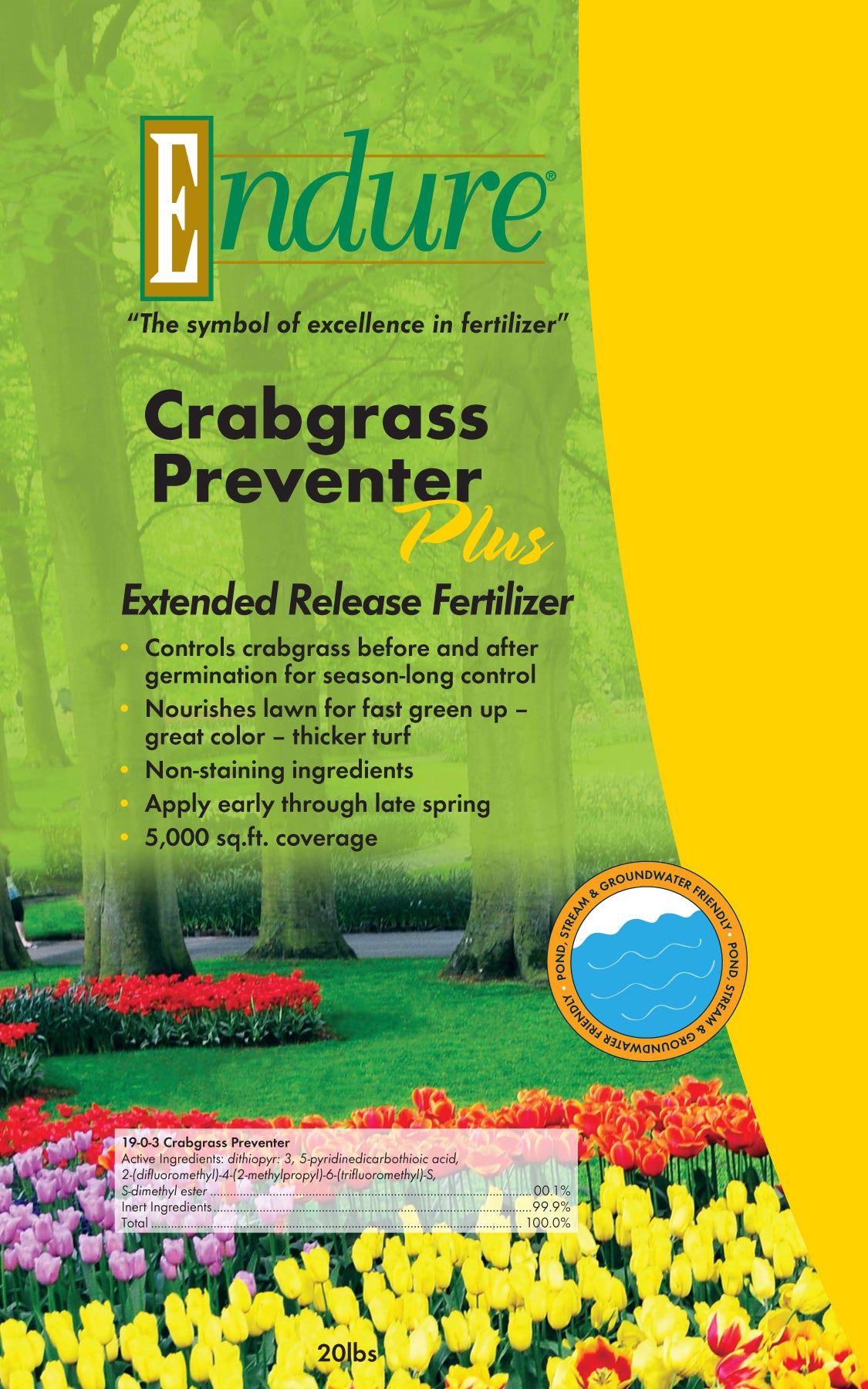 pre emergent herbicide for crabgrass Endure 19-0-3 Crabgrass Preventer – Lawn Central Station