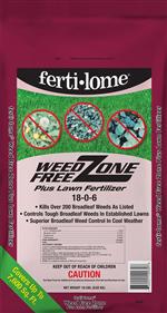 Ferti-lome Weed Free Zone Plus Lawn Fertilizer 18-0-6