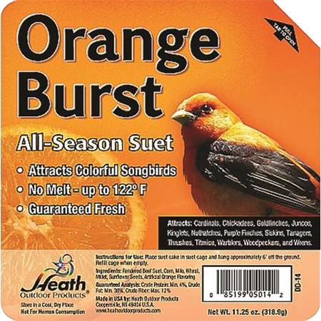 Heath Select Suet Cake Orange Burst