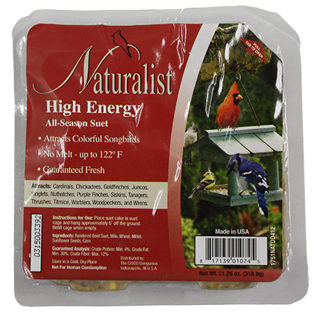 Naturalist Suet Cake High Energy